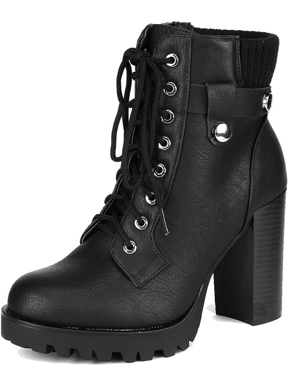 DREAM PAIRS Women's Lace up Combat Ankle Booties Shoes